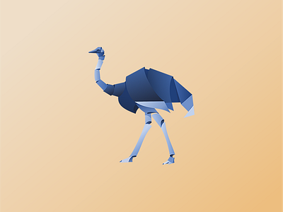 ostrich illustration африка вектор векторная графика животные