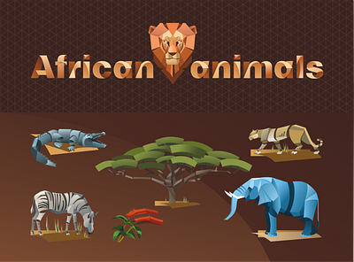 Africa illustration африка вектор векторная графика животные