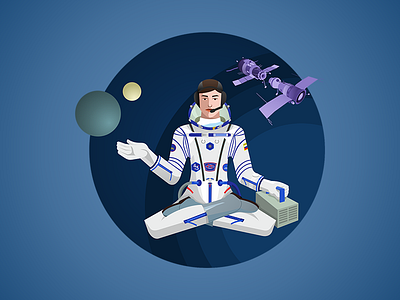 cosmonaut illustration векто векторная графика люди профессия