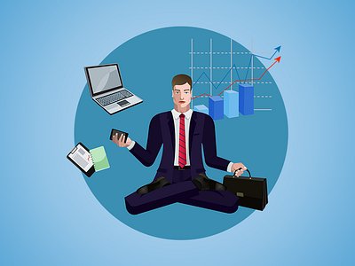 businessman illustration вектор векторная графика профессия человек