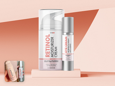 Retinol Cream & Eye Cream Label Design