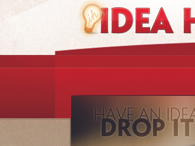 Idea Hub detail header logo red website