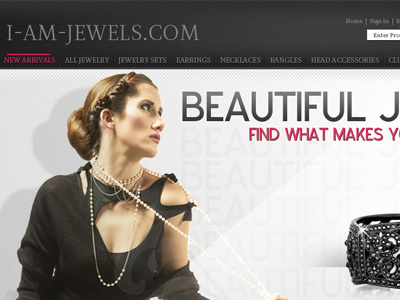 Jewels dark e commerce jewelry magento website