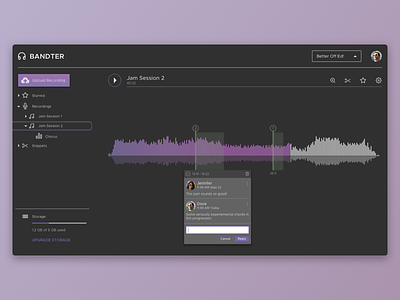 Music Annotations Web Application application materialdesign music product design ui ux web