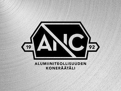 ANC Oy Logo Comp aluminum branding comp company finland finnish geometric logo metal redesign