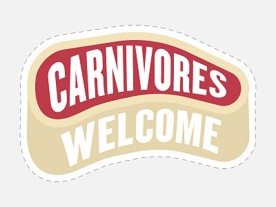 Beyond Meat - Photobooth Prop - Carnivores Welcome