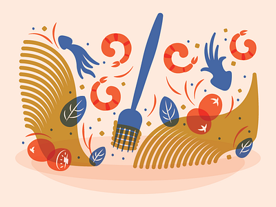 Sauté Magazine - Noodle Spot Illustration