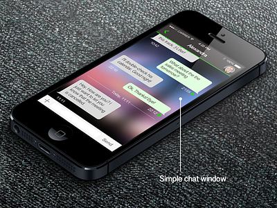 Threema Design Concept | Chat Window instant messaging ios redesign threema whatsapp alternative