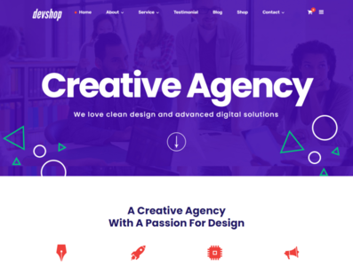 A creative agency design by Rashedul Hasan on Dribbble