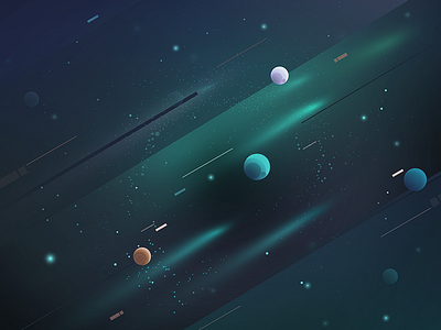Universe 02 illustrator planet star universe
