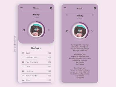 Music Player (Pastel)