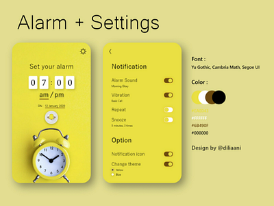 Alarm (Yellow Theme)