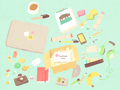 Thanks and Hello! first shot illustration tools work space