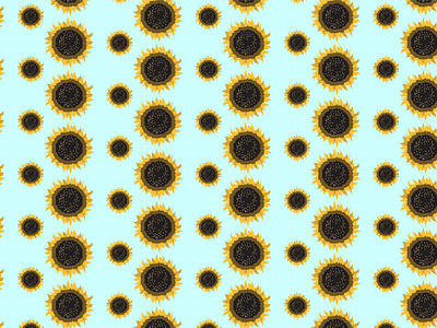 Vector Sunflower Pattern Design flower cloth design graphic design patterns