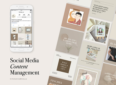 Finches & Co Social Media Management digitalart illustrator social media design socialmedia socialmediamarketing socialmediapost socialmediatemplate