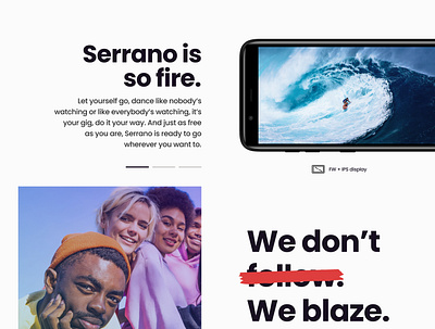 Serrano Product Page branding ui website design