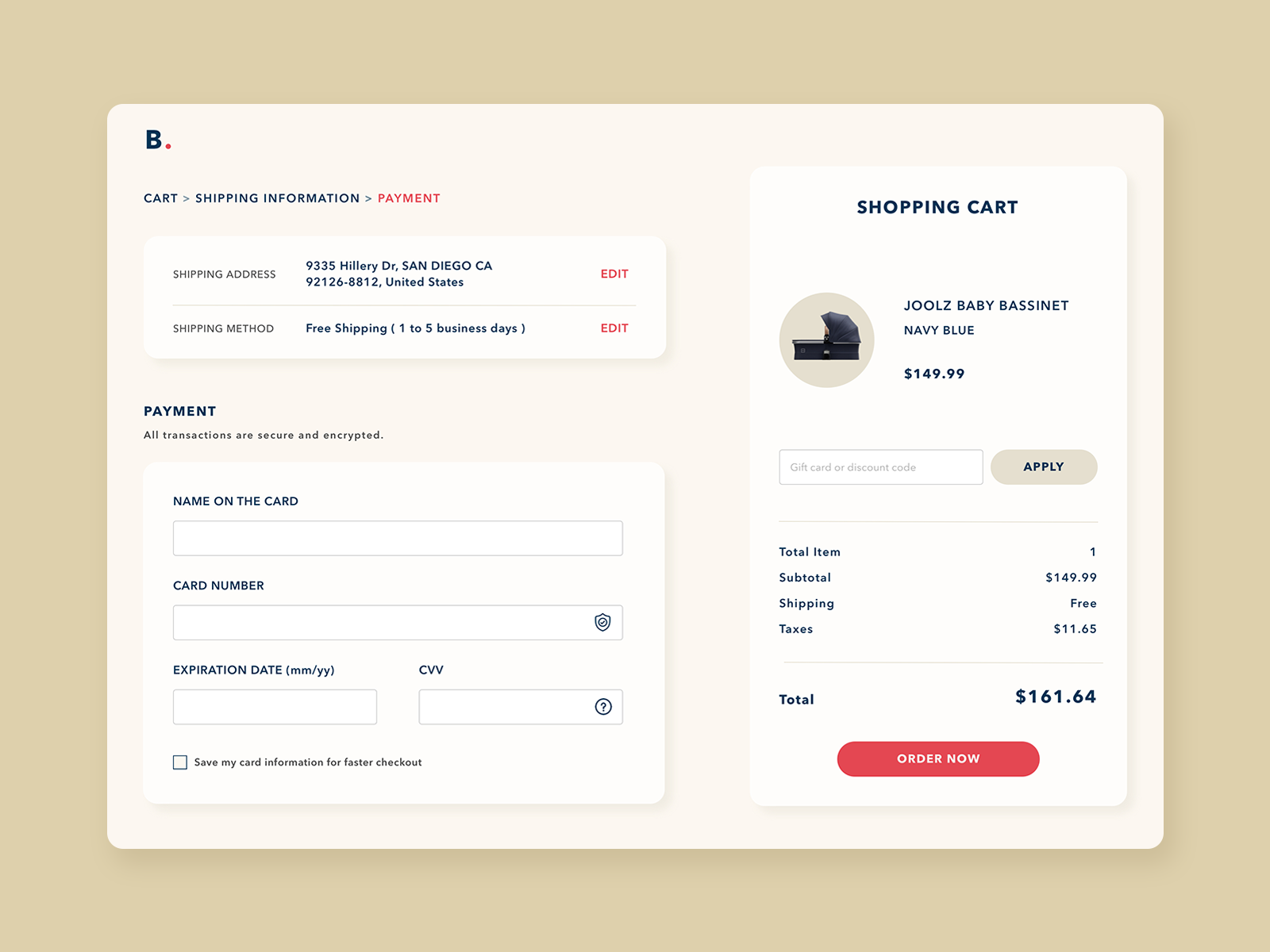Credit Card Payment UI by Jane Lin on Dribbble