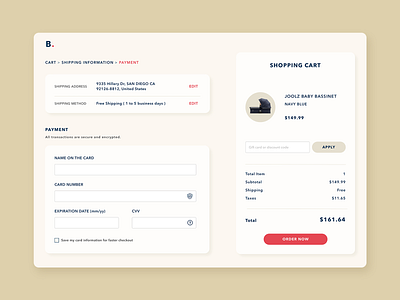 Credit Card Payment UI