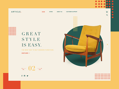 Furniture Landing Page UI