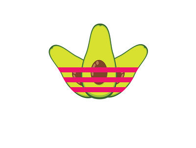 Avocado adidas adidas avocado branding design exclusive expressive illustraion logo trendy unique vector