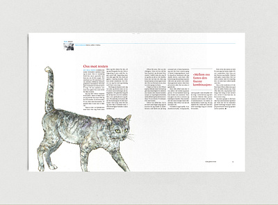 STREK Magazine illustration（Cat） animal book cat design illustration japanese magazine イラスト デザイン