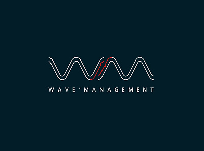 WAVE MANAGEMENT (LOGO) branding design graphicdesign identity identity branding identity designer japanese logo visual design デザイン