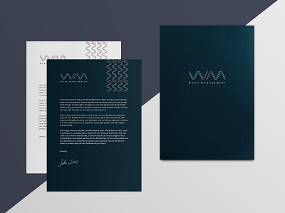 WAVE MANAGEMENT (Visual Design) branding design designer graphicdesign identity japanese visual design デザイン