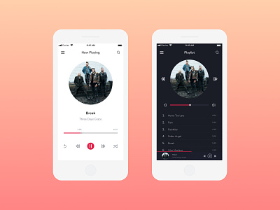 Music Player design figma music app