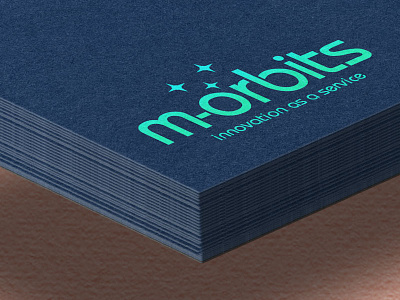 m-Orbits branding businesscard iot logo