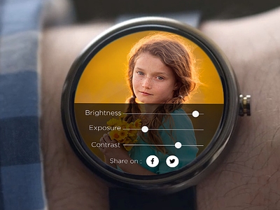 #Dailyui #007 : Settings andoid app daily ui iwatch settings smart watch ui watch
