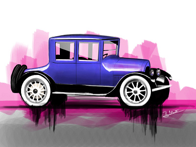 Cadillac Illustration american automotive automotiveillustration cadillac classic illustraion photoshop vintage car