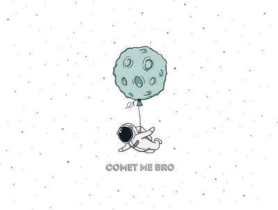 Comet me bro! design graphic design illustration illustrator typography