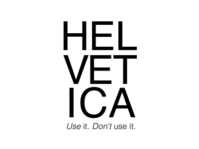 Hel Vet Ica design graphic design illustration illustrator typography