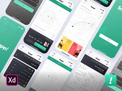 Snapp! Persian online taxi booking application redesigning