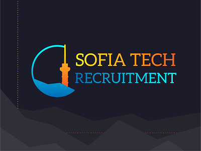 Sofia Tech Recruitment logo design dark geometric design graphic graphic design logo logo design minimalist mountains sofia vector