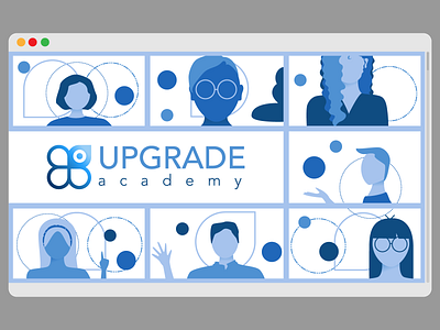 Homepage illustration for Upgrade Academy