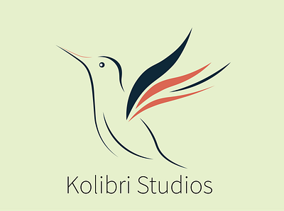 Logo design for "kolibri studios" art branding design icon illustration illustrator logo minimal vector website