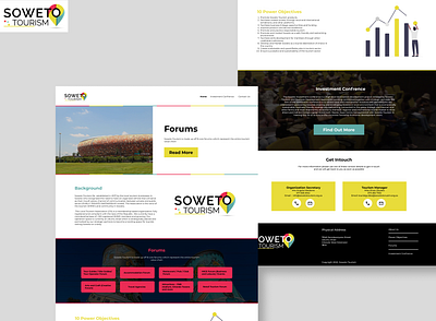 Soweto Tourism Web Design app branding design graphic design illustration ui