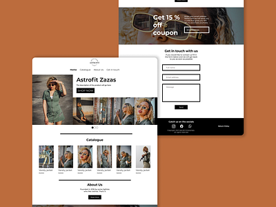 Astrofit Clothing Website branding graphic design