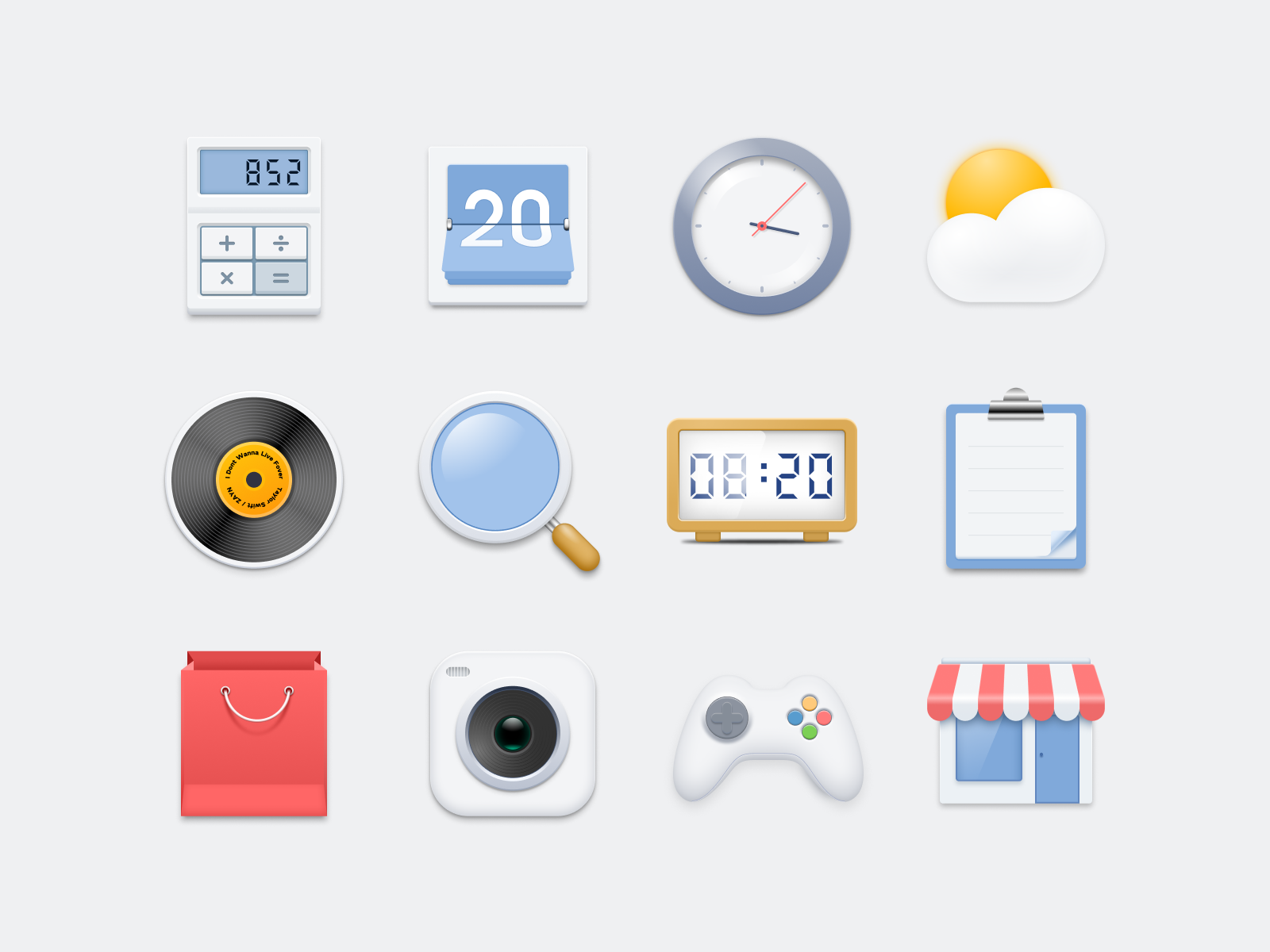 Some icons ~ by HaitaoDai on Dribbble