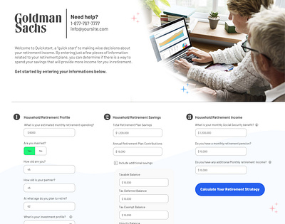 Financial Strategy microapp design financial illustration microapp retirement ui ux