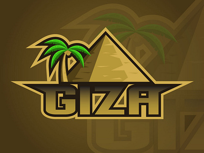 Giza Logo branding flat design illustration logo vector