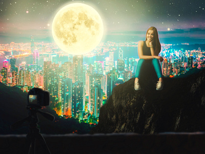 Moon Light photo edition photo manipulation photoshop