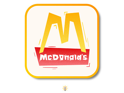 McDonalds design flat flat design flat illustration flat logo flat vector illustration logo logo design mcdonalds vector vector logo