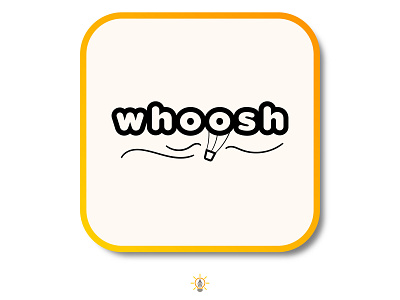 Whoosh branding design flat flat design flat illustration flat vector illustration logo logo design vector