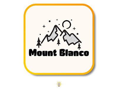 Mount Blanco branding design flat flat design flat illustration flat vector illustration logo logo design mountain ski