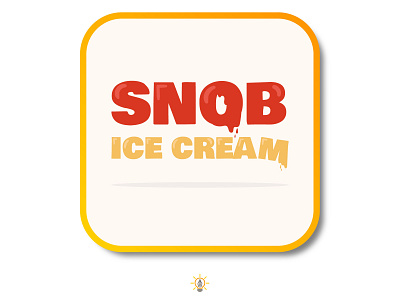 Snob Ice Cream adobe illustrator daily logo daily logo design design flat design flat illustration flat vector illustration logo logo design vector