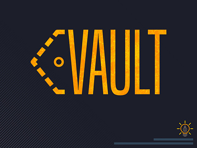 Vault Logo branding daily logo design flat design flat logo flat vector illustrator logo design photoshop vector