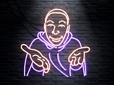 Khaby Lame Neon flat design khaby lame neon effect photoshop