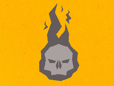 Skull flat design illustration skull vector